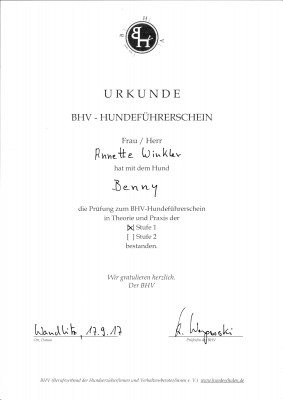 Annette Winkler und "Benny"